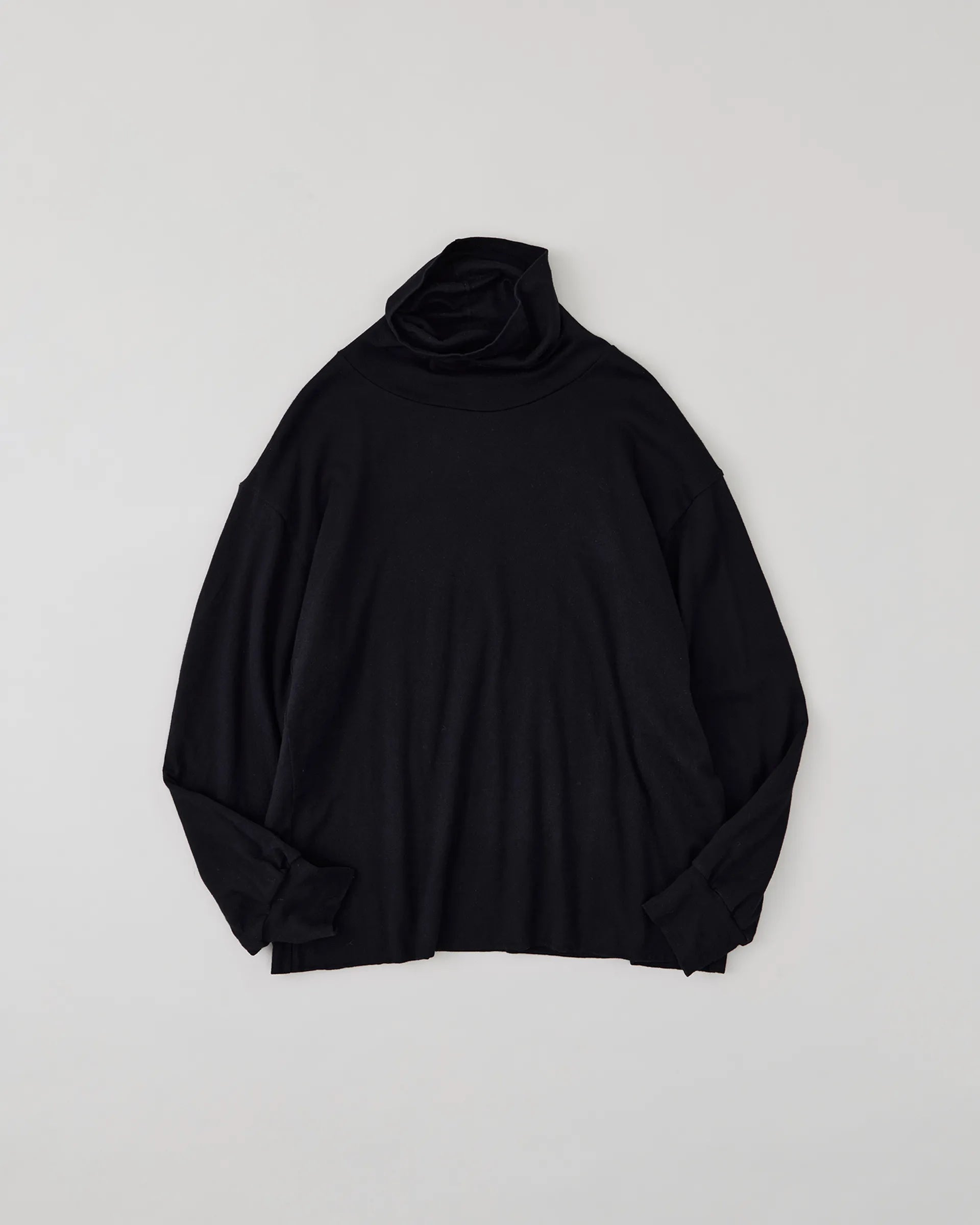 NICENESS 25AW BUCKLEY / Cotton Cashmere Loose Mock Neck L/S Tee